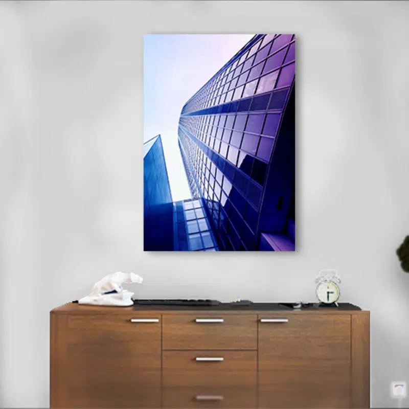 Modern glass office building skyscraper reflecting the sky, abstract architecture design.