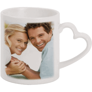 Happy couple photo printed on personalised coffee mug, romantic gift idea, custom photo mug, couple's keepsake.