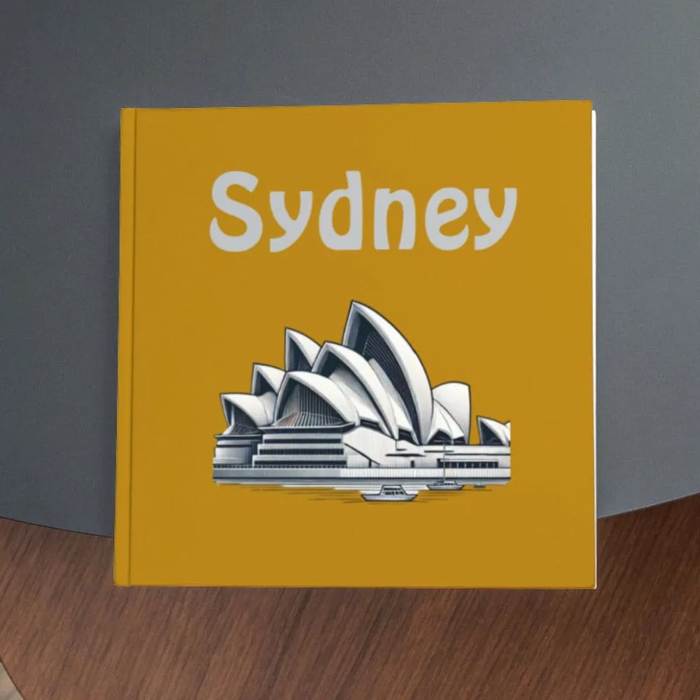 Sydney Opera House travel guide souvenir, iconic landmark, Australia, travel gift idea, architectural photography, tourism, travel memorabilia, travel decor, travel souvenir, Australian architecture.