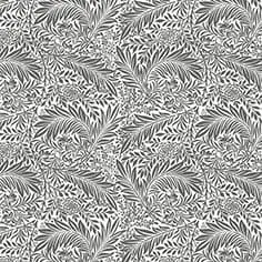 Intricate black and white tropical leaf pattern for fabric, wallpaper, or home decor designs.