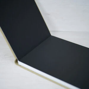 Elegant black presentation box with a sturdy lid for premium packaging and gifting purposes.